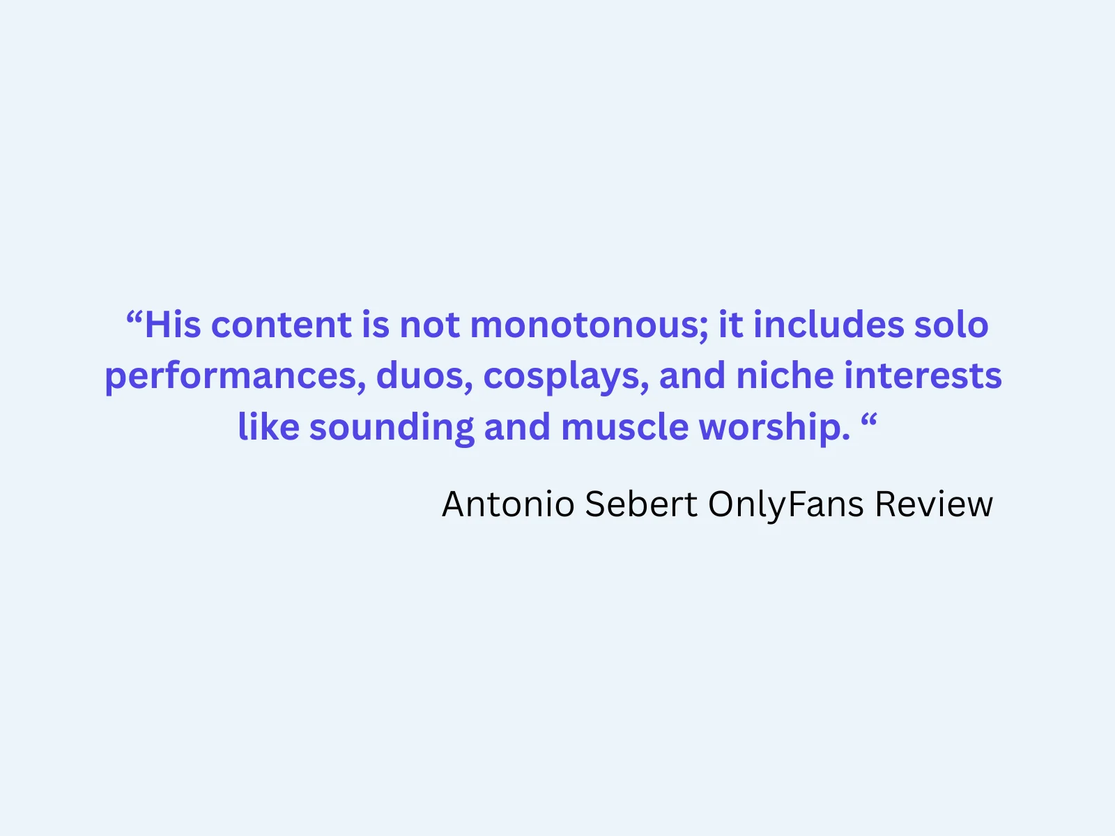 Antonio Sebert New Lede